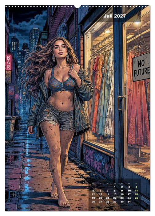 No Future: Dystopische Street-Art Graphic Novel (CALVENDO Premium Wandkalender 2027)