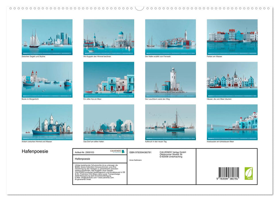 Hafenpoesie (CALVENDO Premium Wandkalender 2027)