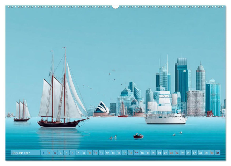 Hafenpoesie (CALVENDO Premium Wandkalender 2027)