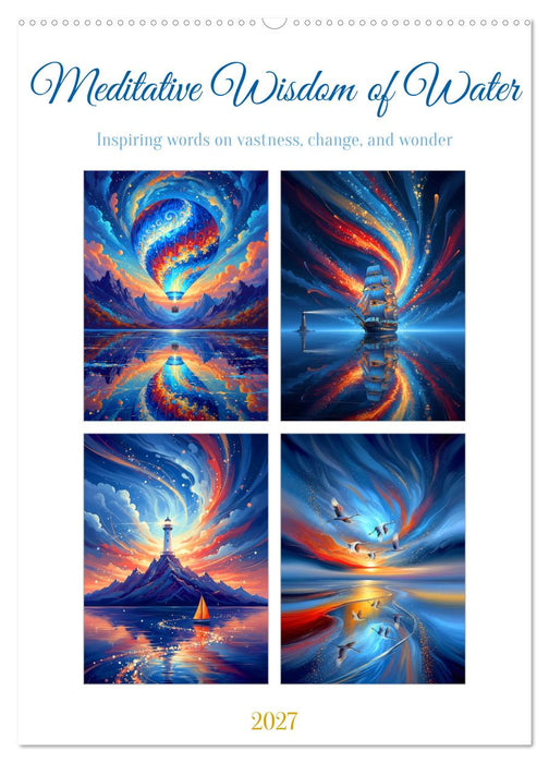 Meditative Wisdom of Water (CALVENDO Monthly Calendar 2027)