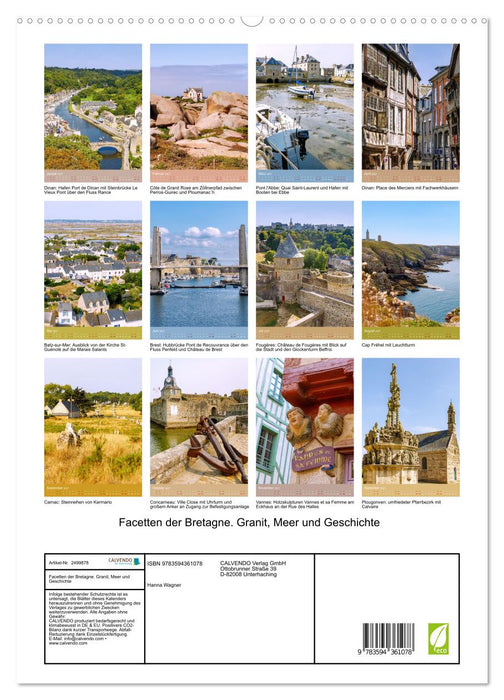 Facetten der Bretagne. Granit, Meer und Geschichte (CALVENDO Premium Wandkalender 2027)