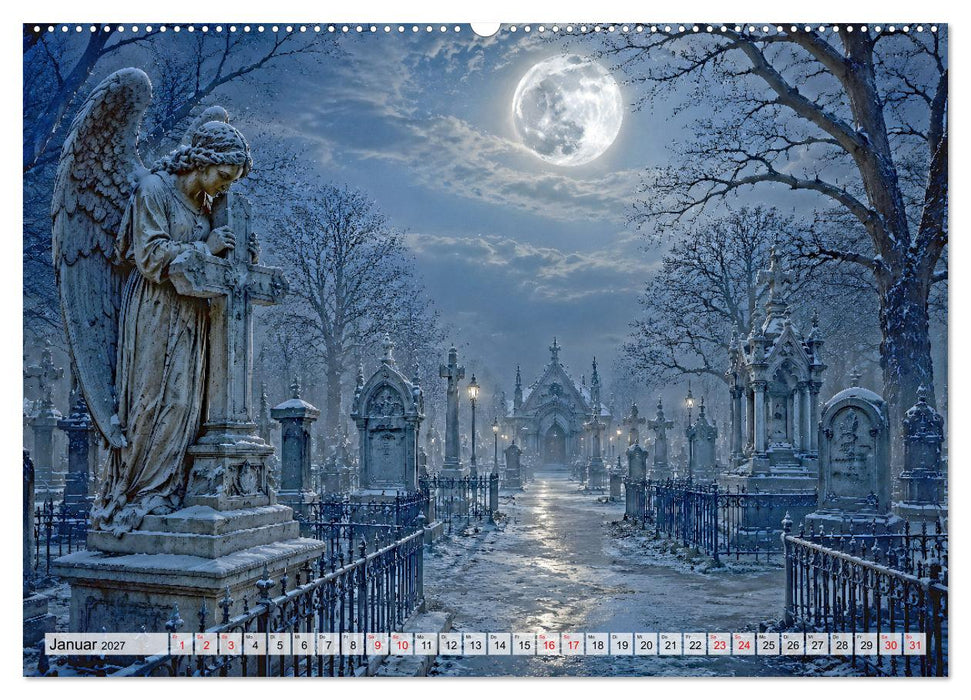 Gothic Moonlight - Romantische Nächte (CALVENDO Wandkalender 2027)