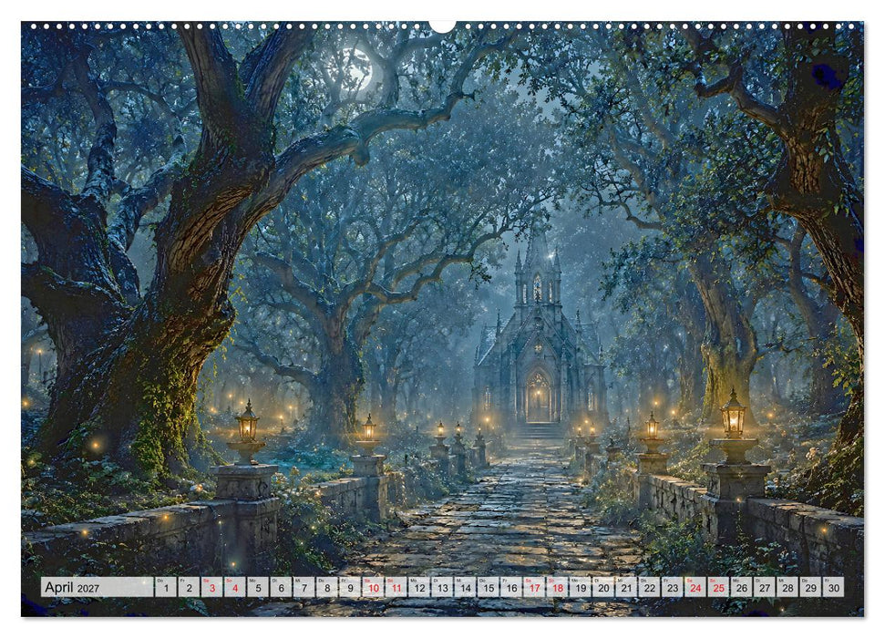 Gothic Moonlight - Romantische Nächte (CALVENDO Wandkalender 2027)