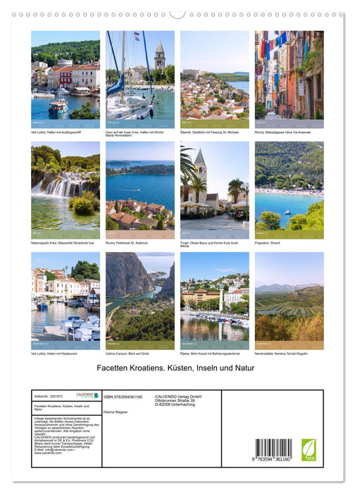 Facetten Kroatiens. Küsten, Inseln und Natur (CALVENDO Premium Wandkalender 2027)
