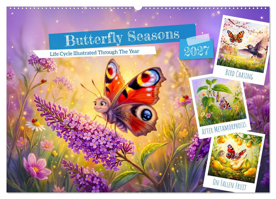 Butterfly Seasons - Life Cycle Illustrated Through The Year (CALVENDO Monthly Calendar 2027)