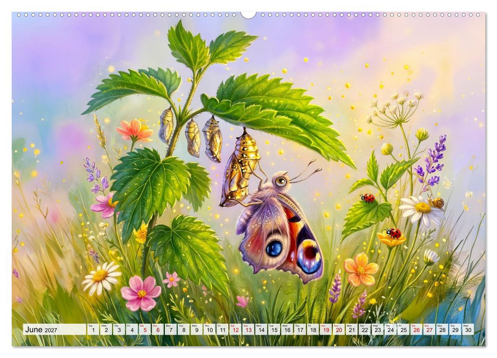 Butterfly Seasons - Life Cycle Illustrated Through The Year (CALVENDO Monthly Calendar 2027)