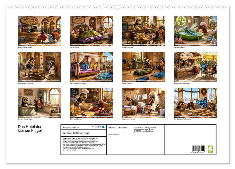 Das Hotel der kleinen Flügel (CALVENDO Wandkalender 2027)