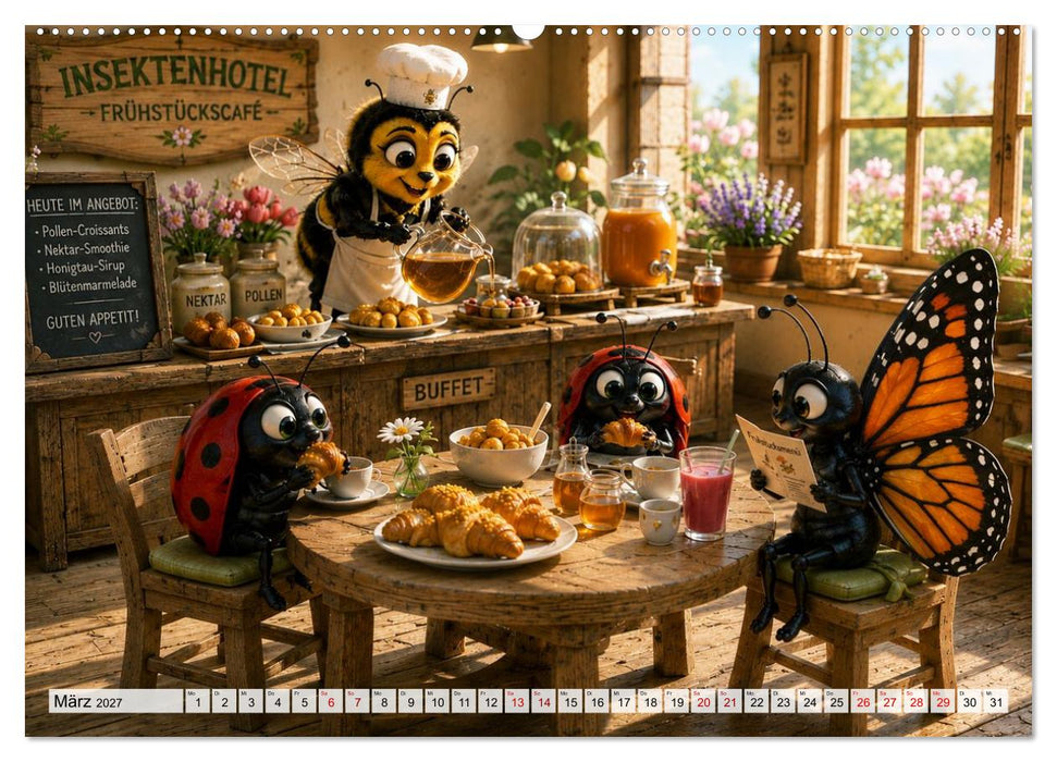 Das Hotel der kleinen Flügel (CALVENDO Wandkalender 2027)