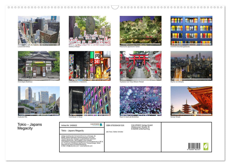 Tokio - Japans Megacity (CALVENDO Wandkalender 2027)