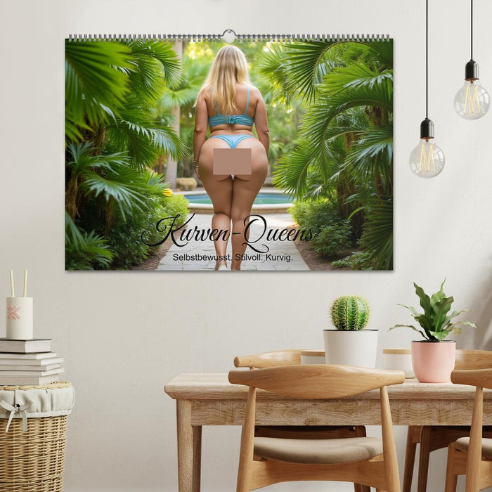 Kurven-Queens – Selbstbewusst. Stilvoll. Sexy. (CALVENDO Wandkalender 2027)