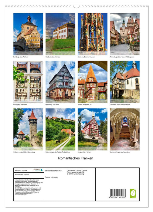Romantisches Franken (CALVENDO Premium Wandkalender 2027)