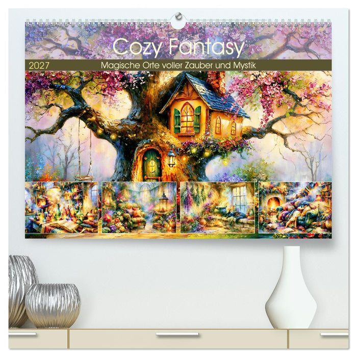Cozy Fantasy. Magische Orte voller Zauber und Mystik (CALVENDO Premium Wandkalender 2027)