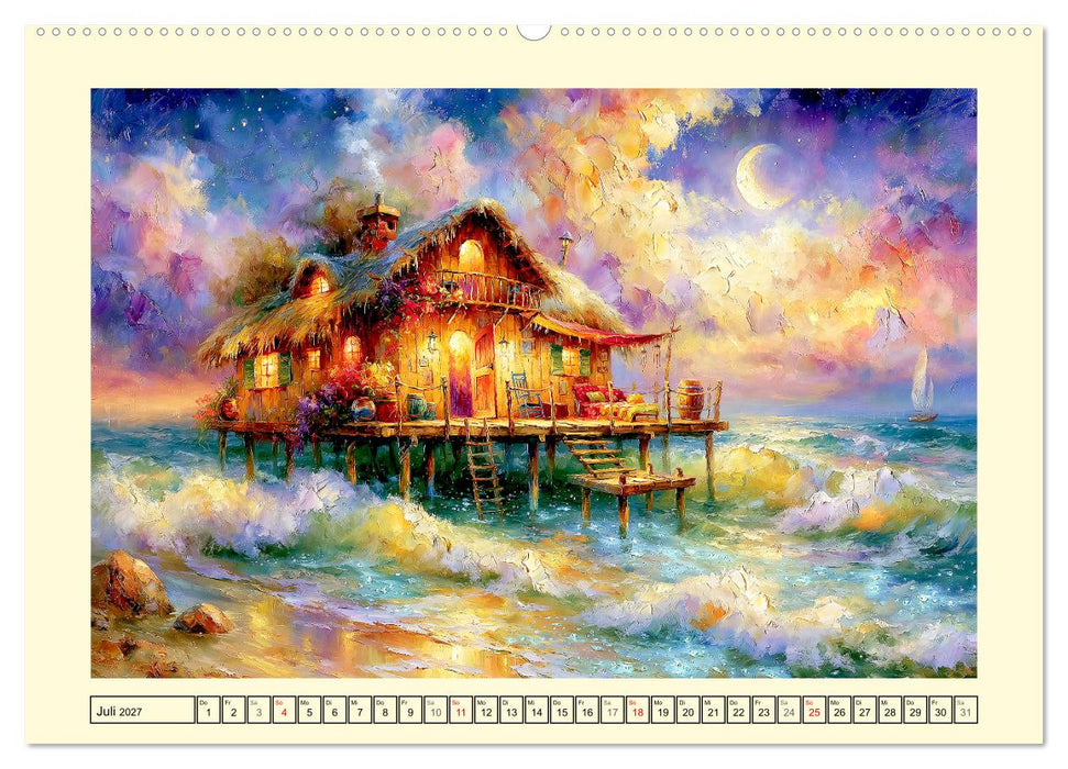 Cozy Fantasy. Magische Orte voller Zauber und Mystik (CALVENDO Premium Wandkalender 2027)