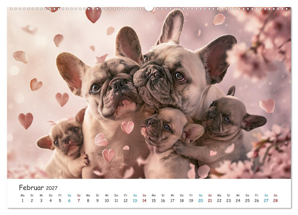 Französische Bulldoggen (CALVENDO Wandkalender 2027)