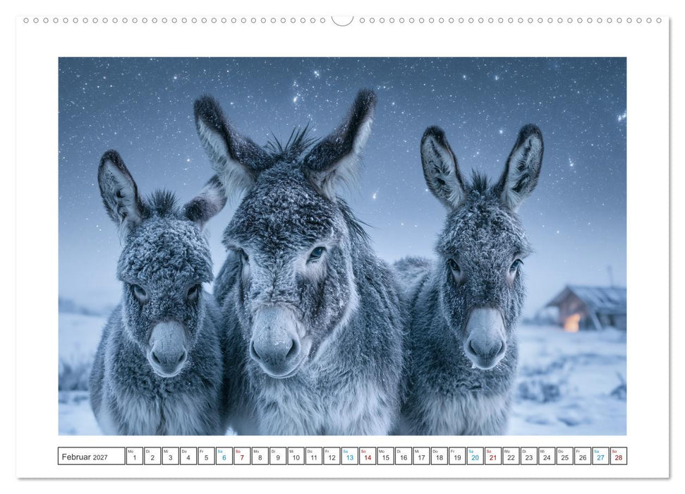Eselliebe (CALVENDO Premium Wandkalender 2027)