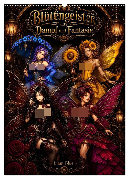 Betörende Blütengeister aus Dampf und Fantasie (CALVENDO Wandkalender 2027)