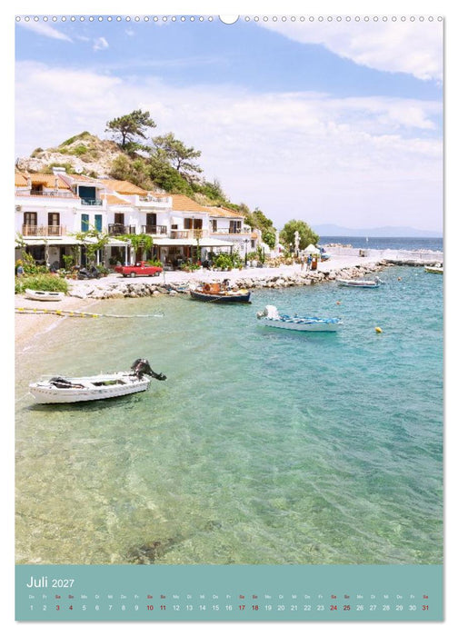 Griechische Inselträume. Zwischen Vulkanen, Buchten und weißen Dörfern (CALVENDO Premium Wandkalender 2027)