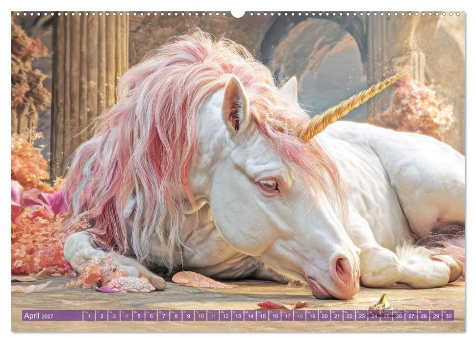 Einhörner - Verträumte Fantasiemotive (CALVENDO Wandkalender 2027)