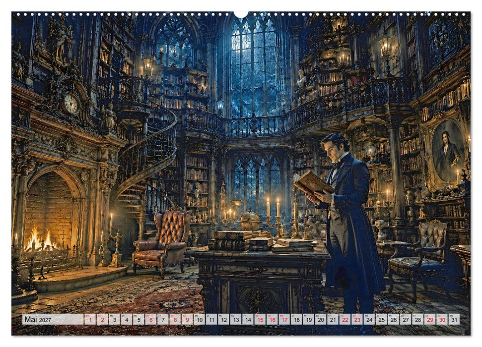 Gothic Moonlight - Romantische Nächte (CALVENDO Premium Wandkalender 2027)