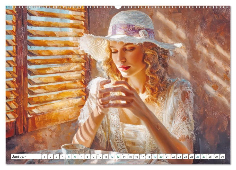 Sinnliche erotische Frauen - Illustrationen (CALVENDO Wandkalender 2027)