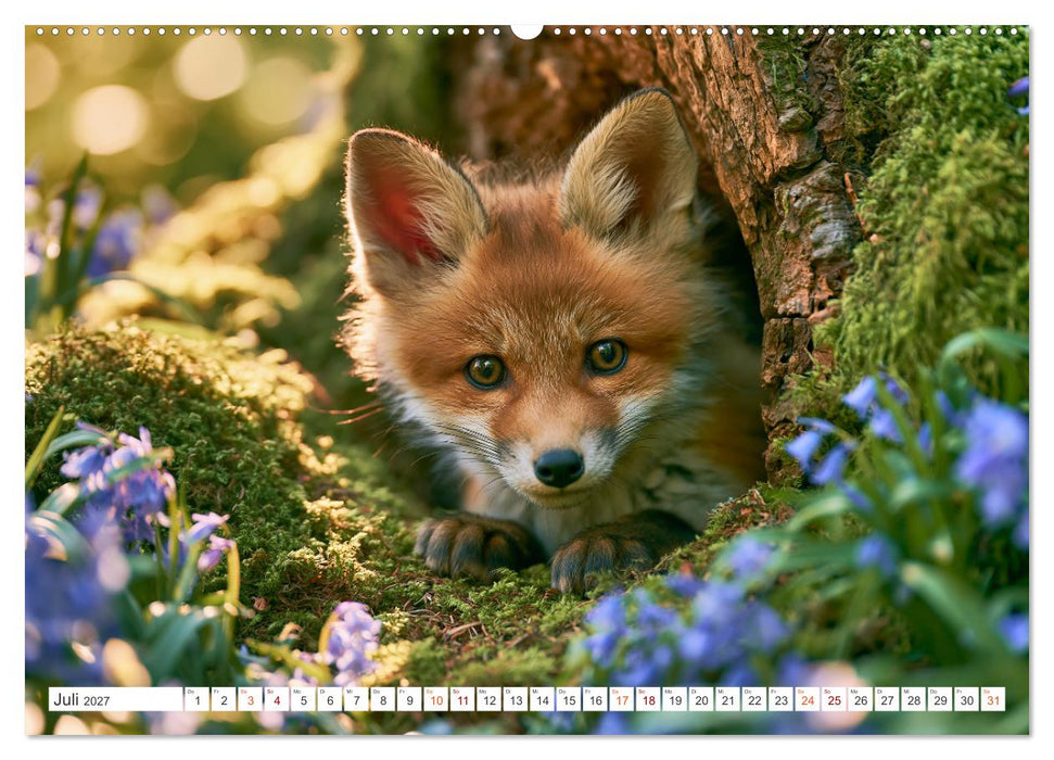 Einheimische Füchse (CALVENDO Premium Wandkalender 2027)