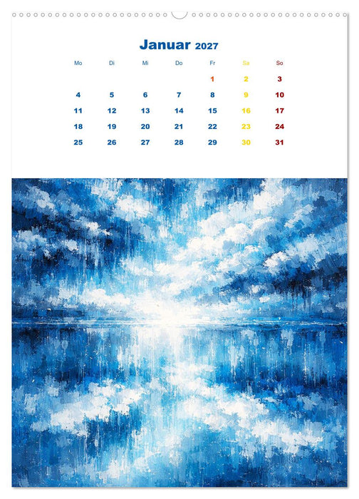 Upside Down Gemälde - Gespiegelte Landschaften (CALVENDO Premium Wandkalender 2027)
