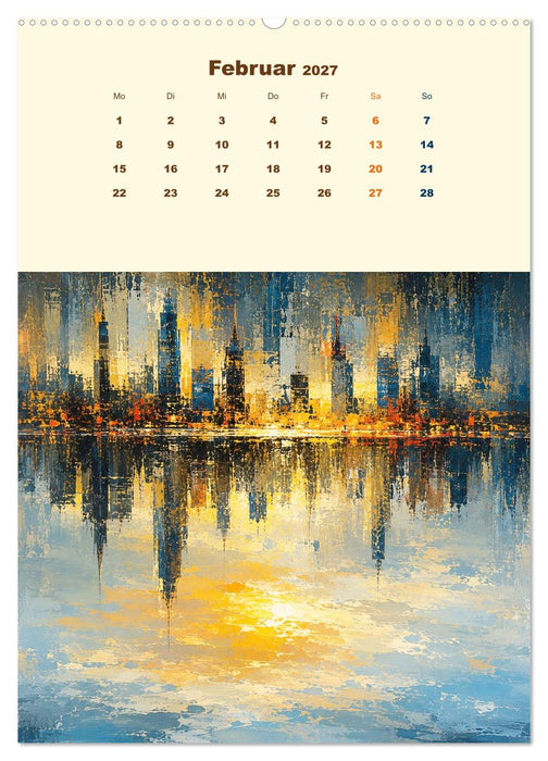 Upside Down Gemälde - Gespiegelte Landschaften (CALVENDO Premium Wandkalender 2027)