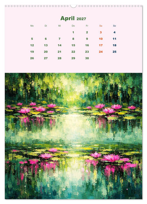 Upside Down Gemälde - Gespiegelte Landschaften (CALVENDO Premium Wandkalender 2027)