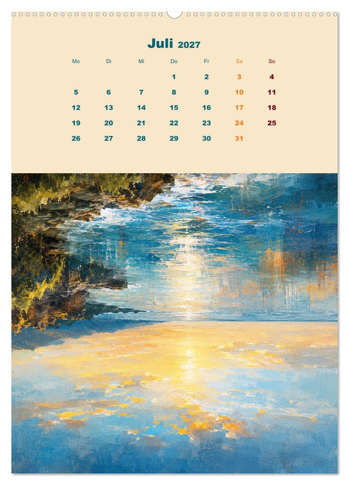 Upside Down Gemälde - Gespiegelte Landschaften (CALVENDO Premium Wandkalender 2027)