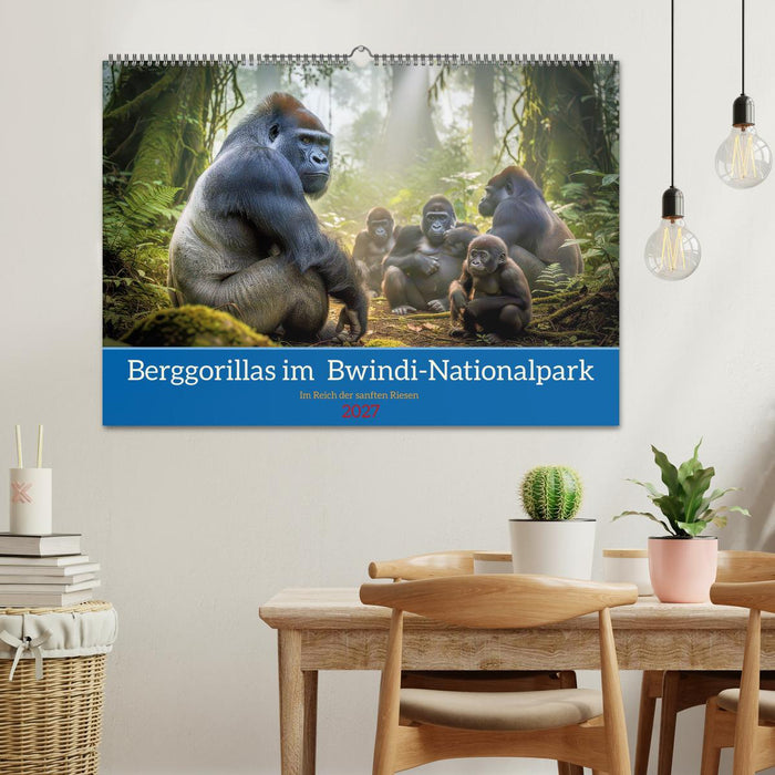 Berggorillas im Bwindi-Nationalpark (CALVENDO Wandkalender 2027)