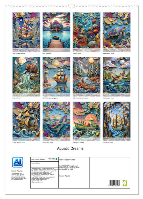 Aquatic Dreams (CALVENDO Monthly Calendar 2027)