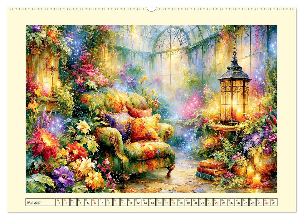 Cozy Fantasy. Magische Orte voller Zauber und Mystik (CALVENDO Wandkalender 2027)