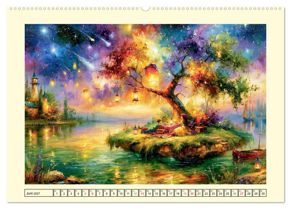 Cozy Fantasy. Magische Orte voller Zauber und Mystik (CALVENDO Wandkalender 2027)