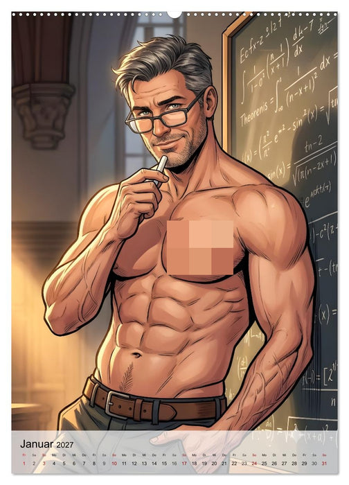 Nerds Uncovered - Kluge Köpfe, nackte Tatsachen (CALVENDO Premium Wandkalender 2027)