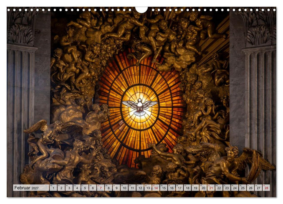 San Pietro - Petersplatz und Petersdom (CALVENDO Wandkalender 2027)