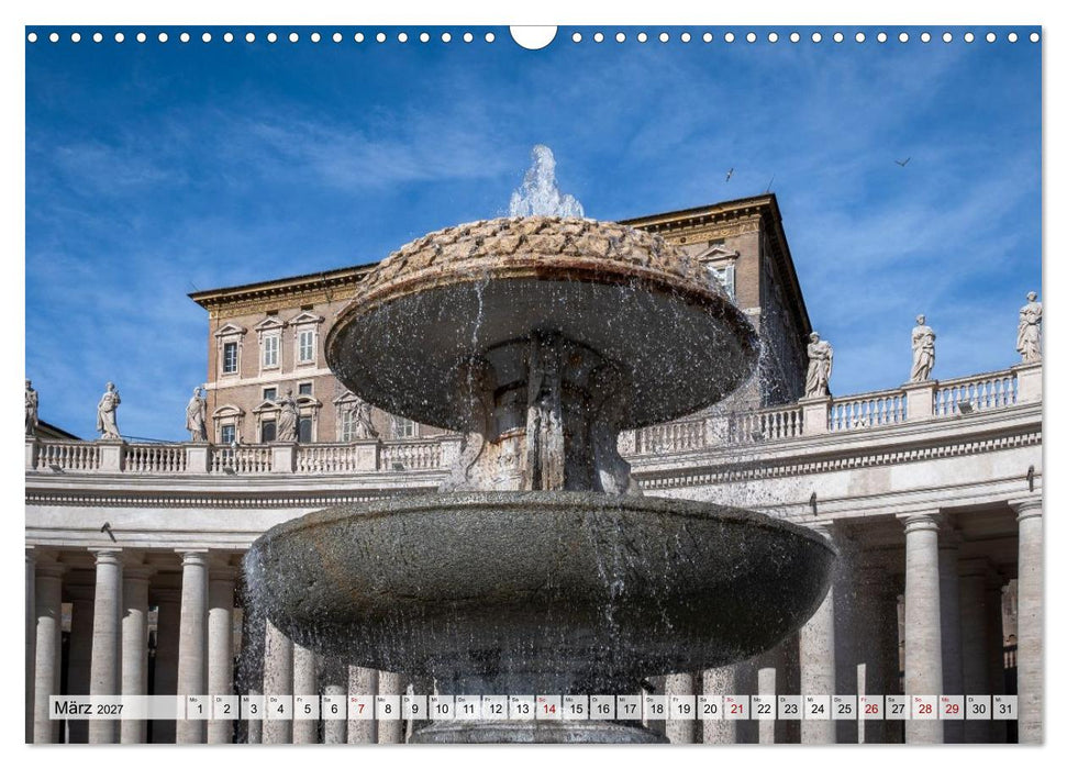 San Pietro - Petersplatz und Petersdom (CALVENDO Wandkalender 2027)