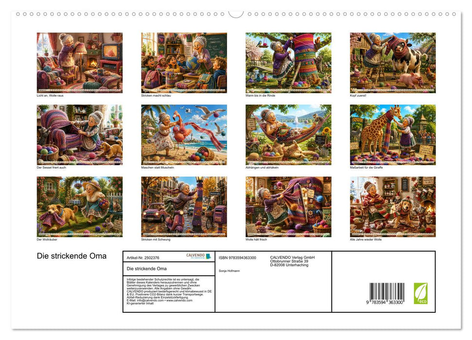 Die strickende Oma (CALVENDO Premium Wandkalender 2027)