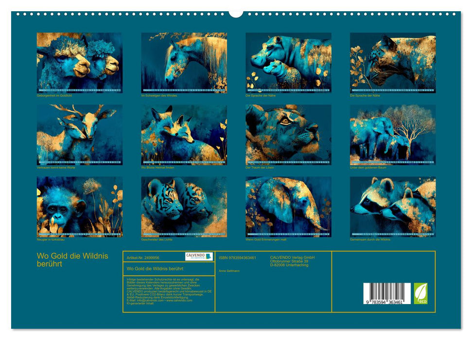 Wo Gold die Wildnis berührt (CALVENDO Premium Wandkalender 2027)