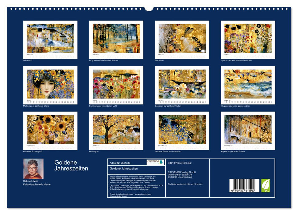 Goldene Jahreszeiten (CALVENDO Wandkalender 2027)