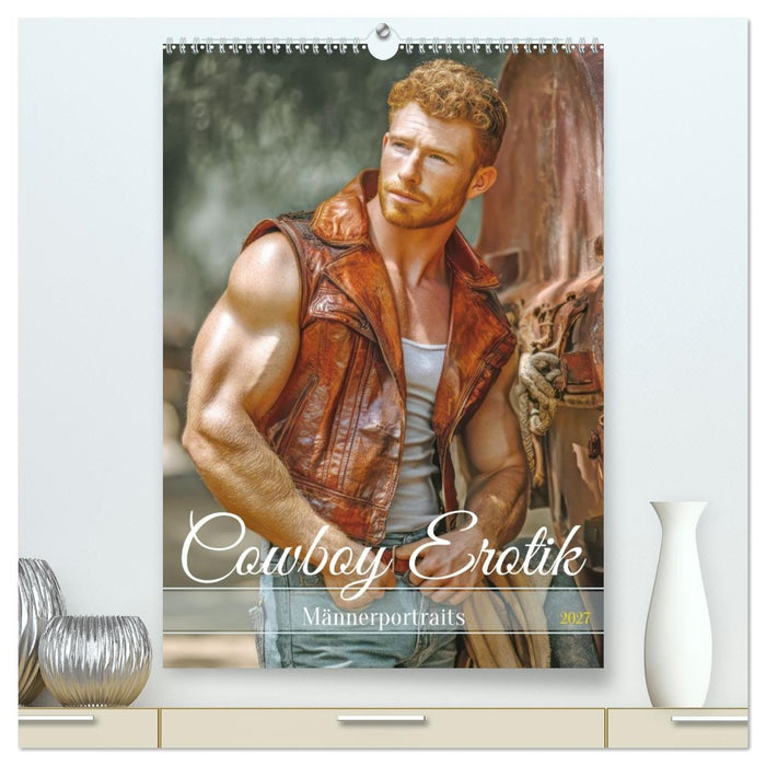 Cowboy Erotik - Männerportraits (CALVENDO Premium Wandkalender 2027)