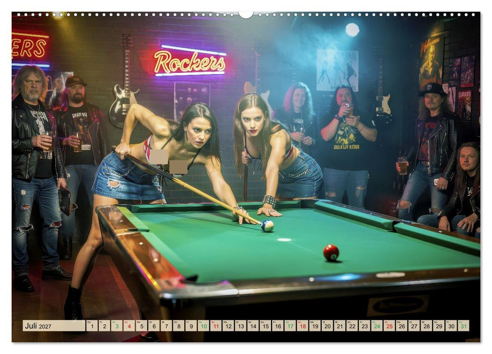 Sexy Frauen beim Billard (CALVENDO Premium Wandkalender 2027)