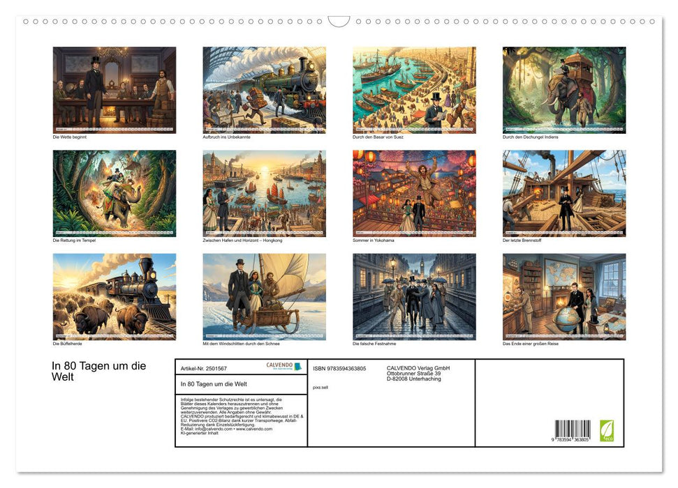 In 80 Tagen um die Welt (CALVENDO Wandkalender 2027)