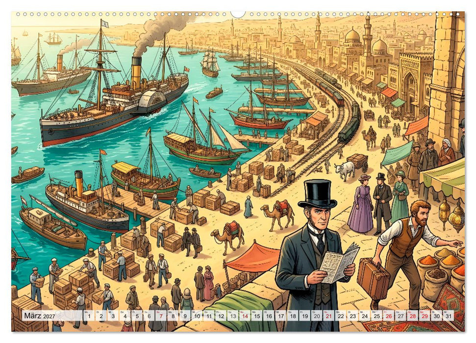 In 80 Tagen um die Welt (CALVENDO Wandkalender 2027)