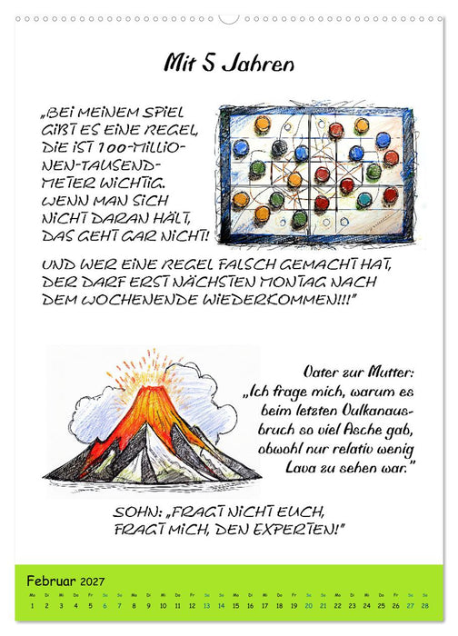 Kindermund - Sprüchesammlung mit Schmunzelgarantie (CALVENDO Wandkalender 2027)