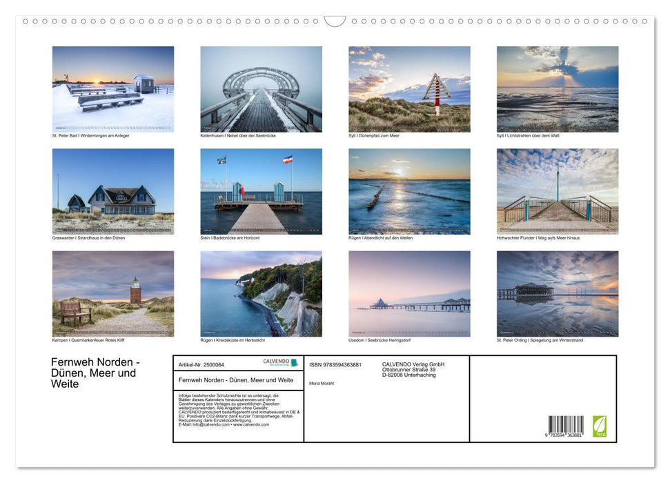 Fernweh Norden - Dünen, Meer und Weite (CALVENDO Wandkalender 2027)