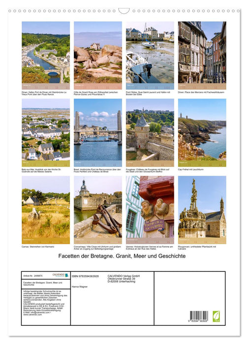 Facetten der Bretagne. Granit, Meer und Geschichte (CALVENDO Wandkalender 2027)