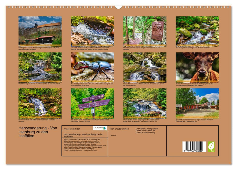 Harzwanderung - Von Ilsenburg zu den Ilsefällen (CALVENDO Premium Wandkalender 2027)