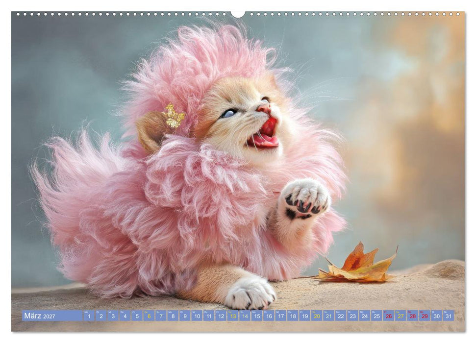 Fluffige Hybridtiere - Entzückende Kreaturen (CALVENDO Premium Wandkalender 2027)