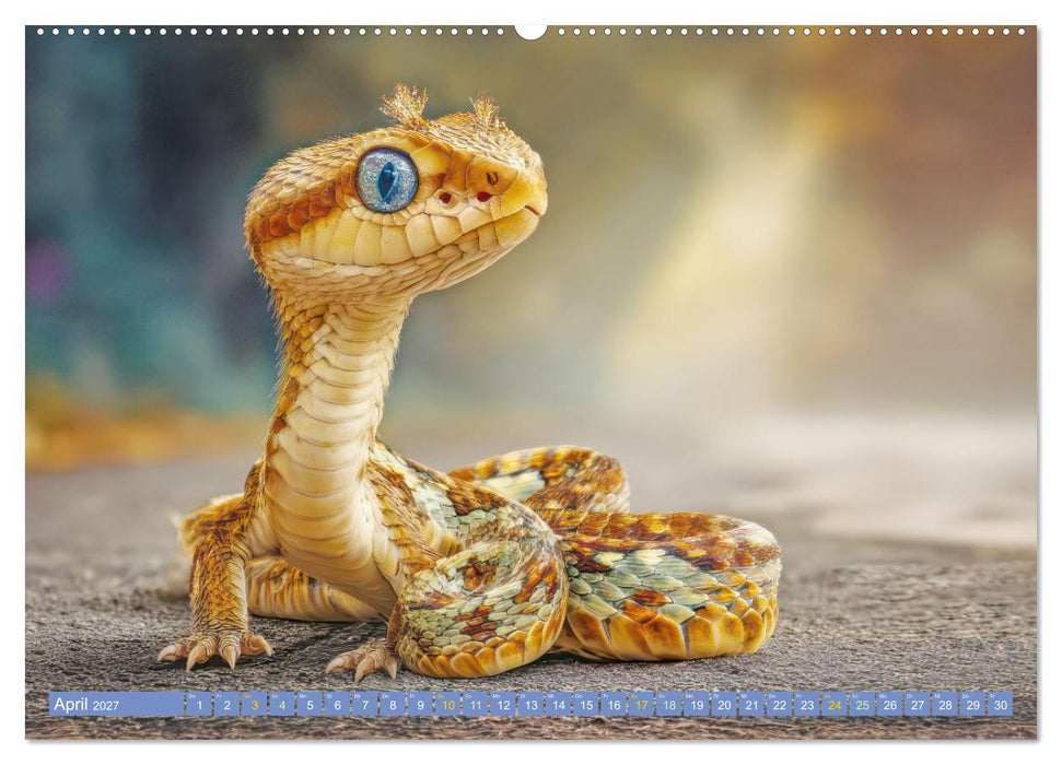 Fluffige Hybridtiere - Entzückende Kreaturen (CALVENDO Premium Wandkalender 2027)