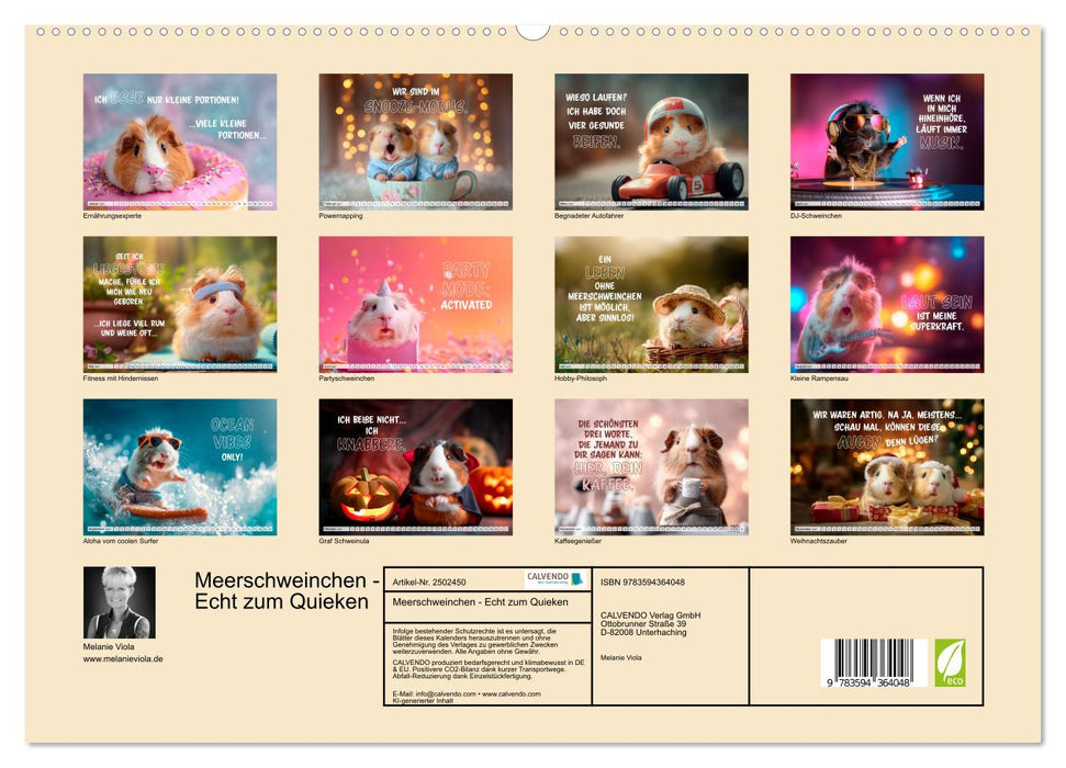 Meerschweinchen - Echt zum Quieken (CALVENDO Premium Wandkalender 2027)